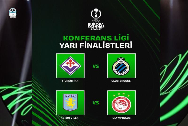 UEFA Konferans Ligi yarı finalistleri belli oldu