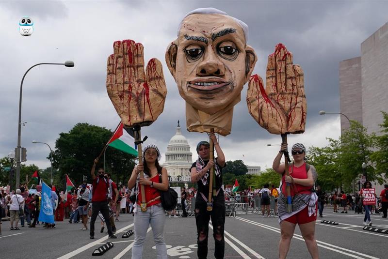 ABD Kongresi'nde Netanyahu protestosu